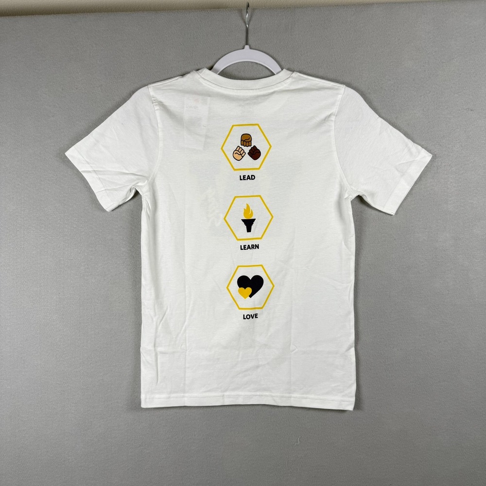 French Toast Boys L 10/12 T-Shirt White KIPP Academy West Sting Graphic Tee - Picture 2 of 8